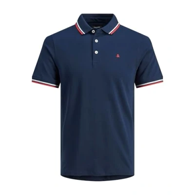 Image of Jack &amp; Jones Jjepaulos Polo shirt, Men&#039;s, Size: 7XL, Navy