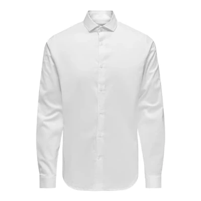Image of Only &amp; Sons Formal shirt, Men&#039;s, Size: Large, White