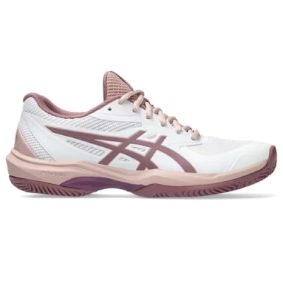 Image of Asics GAME FF Padel shoes, Women&#039;s, Size: 4, White/purple oxide Textile/synthetics