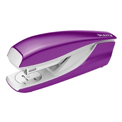 Image of Leitz Stapler, 30 Sheet Capacity, Ergonomic Metal Body, Includes Staples, WOW Range, 55021062 Purple