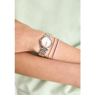 Image of Michael Kors Petite Lexington Watch Bracelet SET silvercoloured, Women&#039;s, Size: One Size, Silver coloured