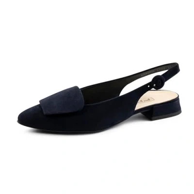 Image of Paul Green 6090 Slingback ballet pumps, Women&#039;s, Size: 3.5, Dark blue Suede