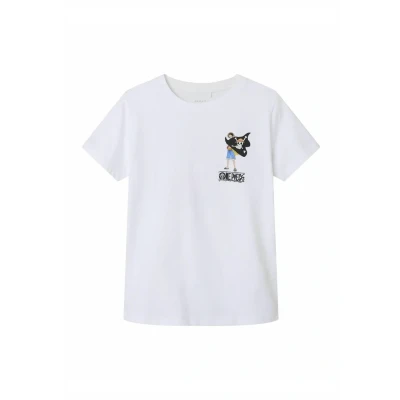 Image of Name it ONE Piece Print Tshirt for kids, Size: 6y, Bright white