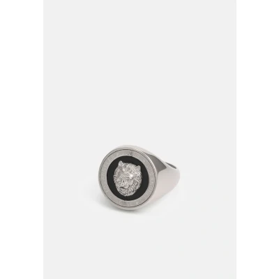 Image of Guess LION COIN Ring silvercoloured, Men&#039;s, Size: V, Silver coloured