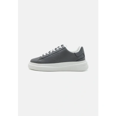Image of Guess ELBA Trainers, Men&#039;s, Size: 10.5, Grey/white leather and imitation