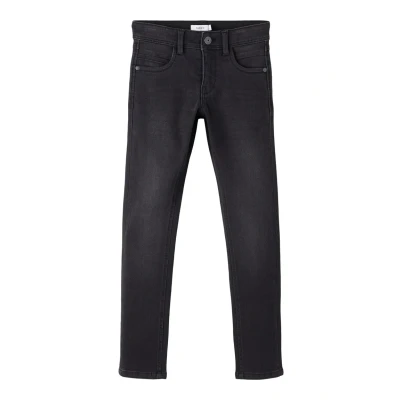Image of Name it Nkmsilas PANT Slim fit jeans for kids, Size: 9y, Black denim