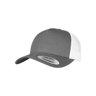 Image of Flexfit Trucker 5PANEL Retro 2TONE Cap, Size: One Size, Cha/wht