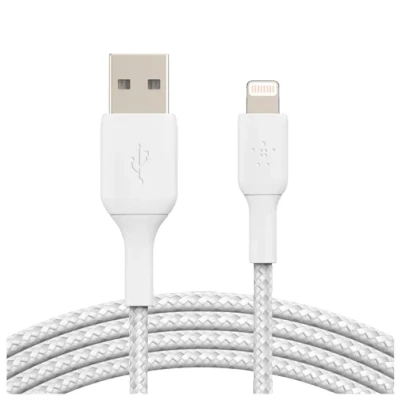 Image of Belkin Boost Charge Lightning Braided Cable 2 Meter White