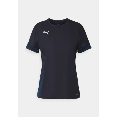 Image of Puma Teamgoal Matchday Sports Tshirt, Women&#039;s, Size: Medium, Navy/persian blue
