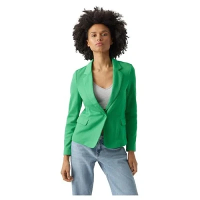 Image of Vero Moda Women&#039;s Vmjulia Ls Blazer DNM Noos, Bright Green, 8