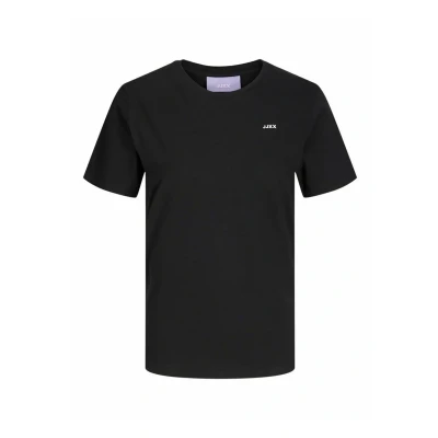 Image of JJXX ANNA SS REG Every Small LOGO NOOS Basic Tshirt, Women&#039;s, Size: XS, Black
