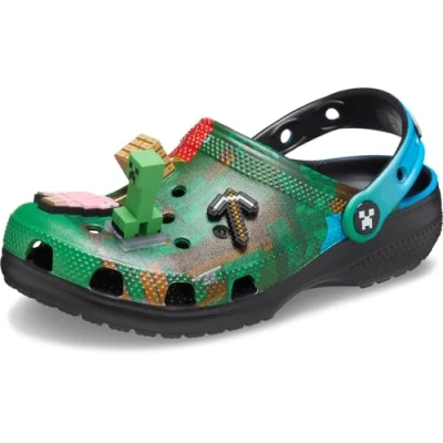 Image of Crocs Minecraft Unisex Clogs for kids, Size: 12K, Multi Synthetics