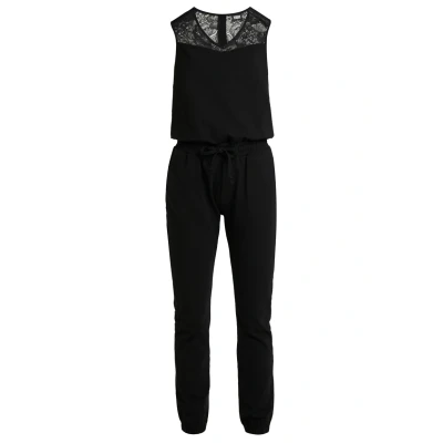 Image of Urban Classics Ladies Block Jumpsuit, Women&#039;s, Size: XXL, Black