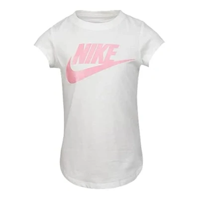 Image of Nike Sportswear Futura TEE Print Tshirt for kids, Size: 5 6y, White