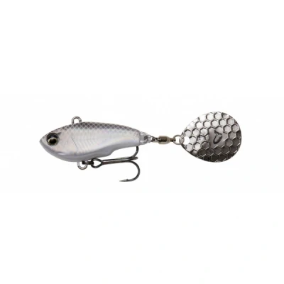 Image of Savage Gear Fat Tail Spin 8cm 24gr Sinking White Silver Spinner