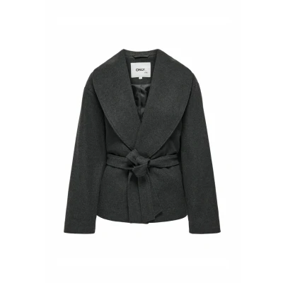 Image of ONLY Women&#039;s Onlaugusta Life Short Coat OTW Jacket, Dark grey blend, XS