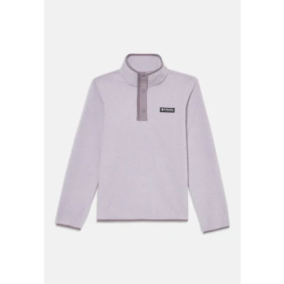Image of Columbia Helvetia HALF SNAP Unisex Fleece jacket for kids, Size: Small, Lavender pearl/shale purple