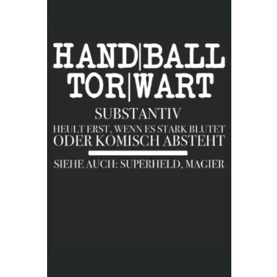 Image of Handball Notizbuch Lustiger Spruch für Handballer: Handballer Geschenkidee Handballspieler Handballtrainer 120 karierte Seiten 6x9 Zoll