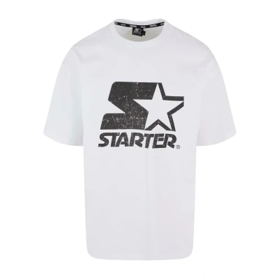 Image of Starter LOGO Oversize TEE Print Tshirt, Men&#039;s, Size: Large, White