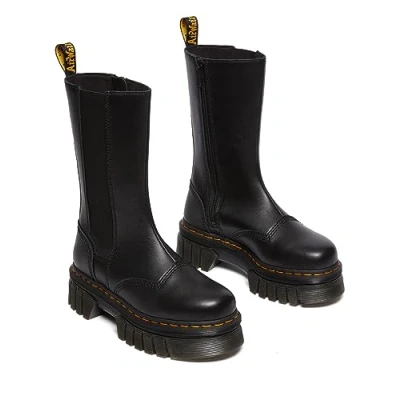 Image of Dr. Martens Audrick Chelsea TALL Platform ankle boots, Women&#039;s, Size: 6.5, Black lux Leather