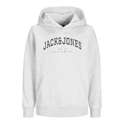 Image of Jack &amp; Jones Junior Jjecaleb Varsity NOOS Hoodie for kids, Size: 8y, White melange