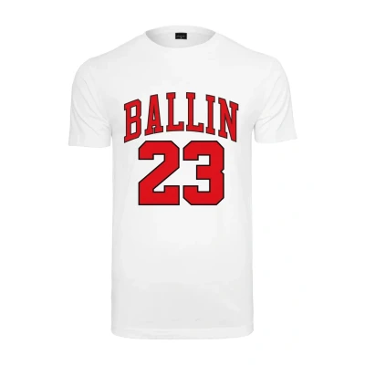 Image of Mister Tee Ballin 23 Print Tshirt, Men&#039;s, Size: XXL, White