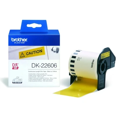 Image of Brother DK 22606 Film Yellow Roll (6.2 cm x 15.2 m)