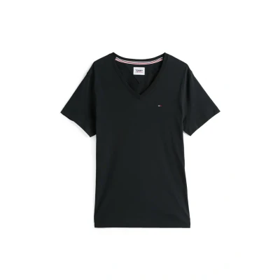 Image of Tommy Jeans Basic Tshirt, Men&#039;s, Size: XXL, Black