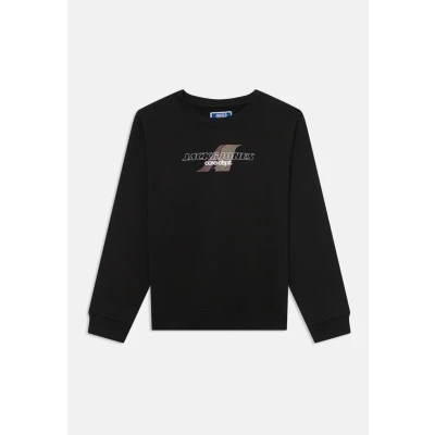 Image of Jack &amp; Jones Junior Jcotier Print CREW NECK Sweatshirt for kids, Size: 12y, Black