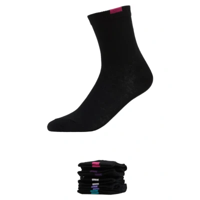 Image of DIM Ecodim CREW Socks 5 PACK Socks, Women&#039;s, Size: One Size, Black