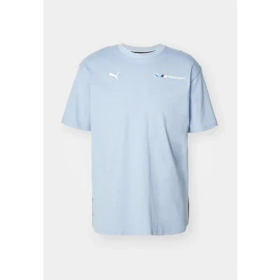Image of Puma BMW LOGO TEE Print Tshirt, Men&#039;s, Size: Large, Blue