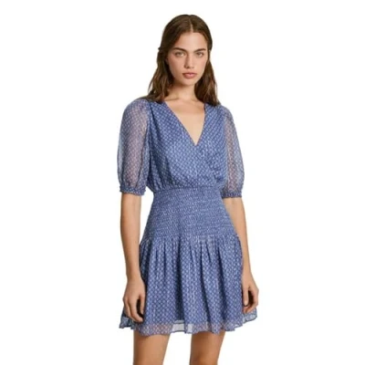 Image of Pepe Jeans Nikki Day dress, Women&#039;s, Size: XS, French blue
