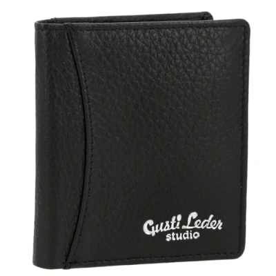 Image of Gusti Leder ABAN Wallet, Size: One Size, Schwarz