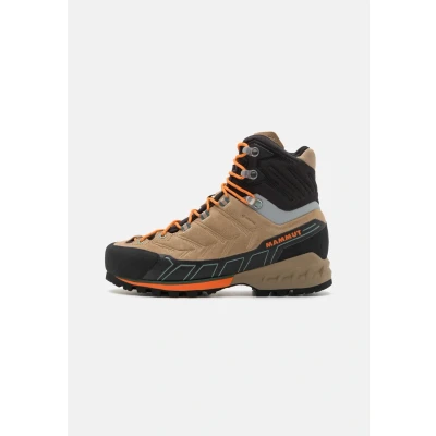 Image of Mammut Kento TOUR HIGH GTX Women Hiking shoes, Women&#039;s, Size: 7, Savannah/dark tangerine Leather and textile