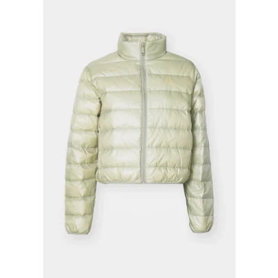 Image of Calvin Klein Jeans Shine Puffer Down jacket, Women&#039;s, Size: Small, Nordic dust