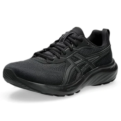 Image of Asics Gelcontend 9 Neutral running shoes, Women&#039;s, Size: 3.5, Black/graphite grey Textile/synthetics
