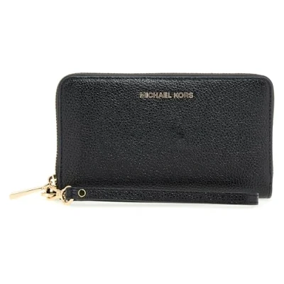 Image of Michael Kors Mercer FLAT CASE Wallet, Women&#039;s, Size: One Size, Black