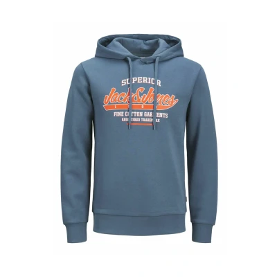 Image of Jack &amp; Jones LOGO Hoodie, Men&#039;s, Size: Medium, Blau