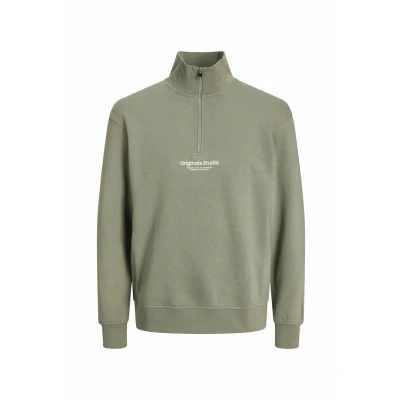 Image of Jack &amp; Jones Jorvesterbro Sweatshirt, Men&#039;s, Size: XS, Silver sage