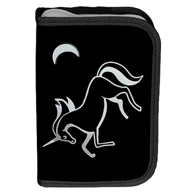 Image of Paso PP23OL P001 Unicorn Pencil Case Multi Coloured, coloured