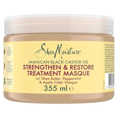 Image of Shea Moisture Jamaican Black Castor Oil Strengthen &amp; Restore Treatment Masque 355ml