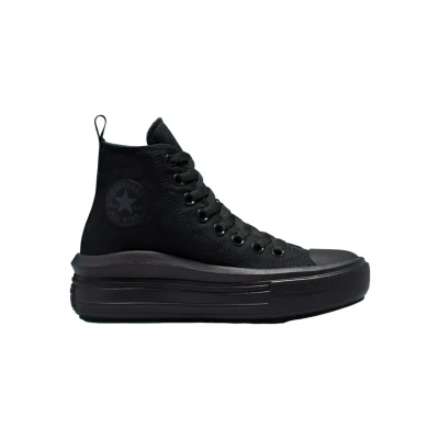 Image of Converse Chuck Taylor ALL STAR MOVE Hightop trainers for kids, Size: 4.5, Black Synthetics