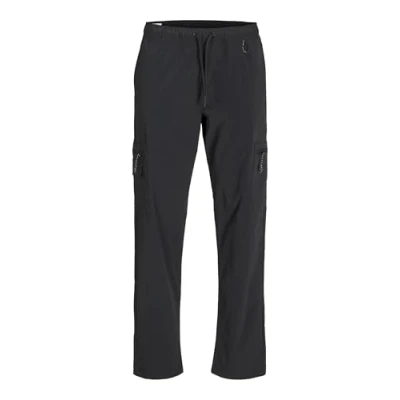 Image of Jack &amp; Jones Cargo trousers, Men&#039;s, Size: Small, Black