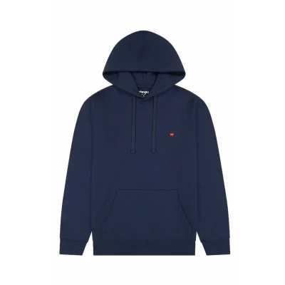 Image of Wrangler Men&#039;s Sign Off Hoodie Hooded Sweatshirt, Navy, L