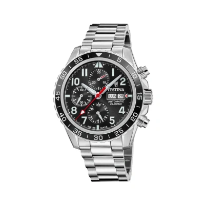 Image of Festina Automatico Swiss MADE Chronograph watch, Men&#039;s, Size: ONE, Black