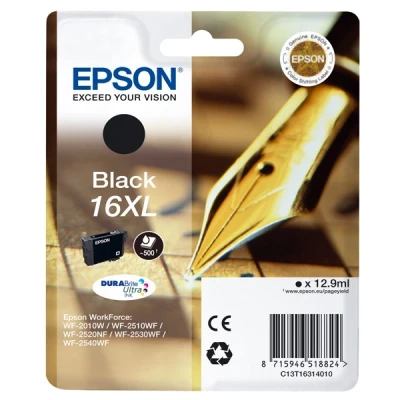 Image of Epson Pen 16XL Black Ink Cartridge T1631