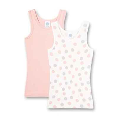 Image of Sanetta MINI 2 PACK Undershirt for kids, Size: 7 8y, White pebble