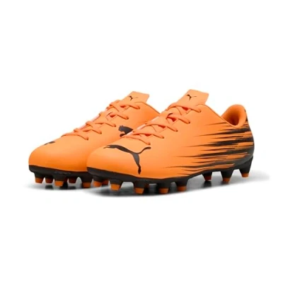 Image of Puma Attacanto II Moulded stud football boots for kids, Size: 4.5, Heat fire/black shoes