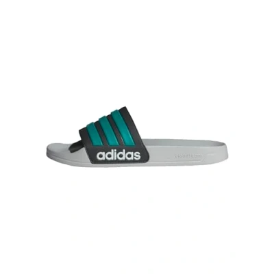 Image of adidas Originals Pool slides grey pure teal two, Women&#039;s, Size: 5, two shoes