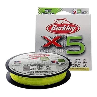 Image of Berkley X5 Braid Flame Green 150m 0,10mm 9,0kg Braided fishing line